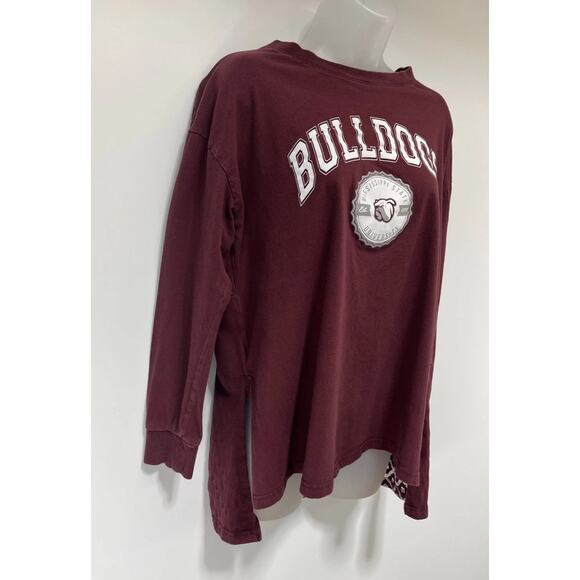 Gameday Couture Mississippi State Bulldogs Women’s Oversized Blouse Maroon Small - Picture 3 of 6